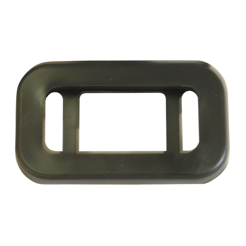 Flush mount grommet for rectangular 1" x 2.5" light
