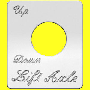 Woody's Peterbilt stainless steel switch plate