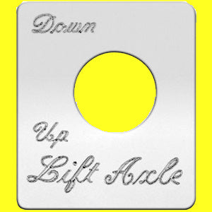 Woody's Peterbilt stainless steel switch plate