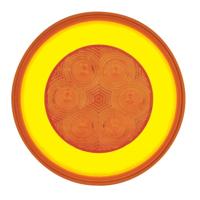 "Halo" Amber 4" round LED turn signal light