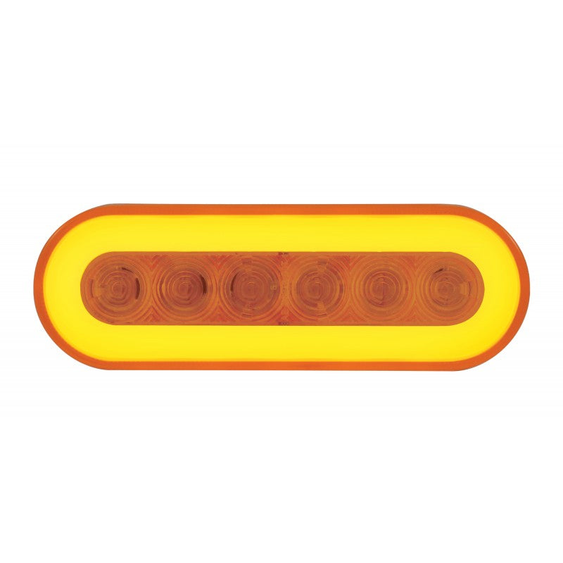 "Halo" Amber 22 diode oval LED turn signal light
