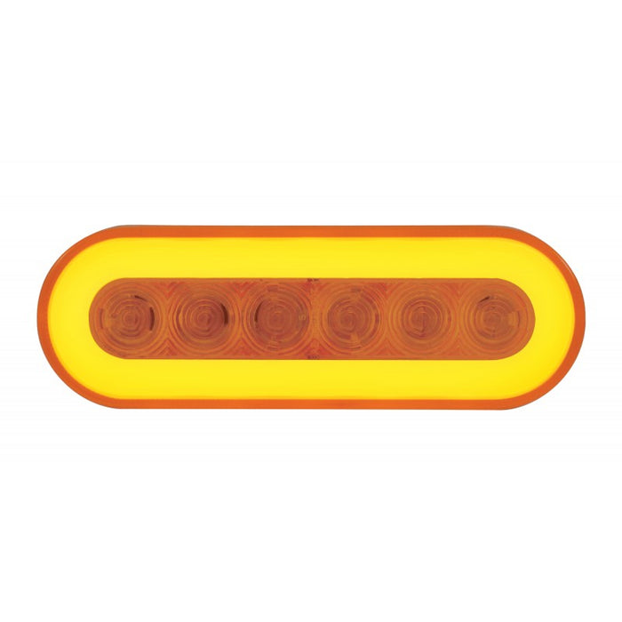 "Halo" Amber 22 diode oval LED turn signal light