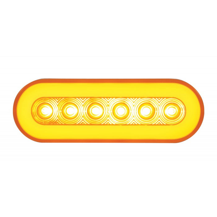 "Halo" Amber 22 diode oval LED turn signal light