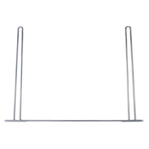 24" x 18" chrome anti sail mudflap bracket