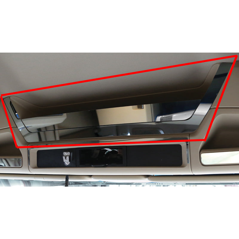 Kenworth T680/T880 stainless steel upper headliner storage pocket trim