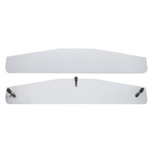 18" chrome bottom plate w/3 welded studs