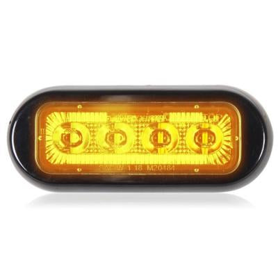 Maxxima Amber 8 diode 3.8" x 1.5" low profile surface mount LED strobe light