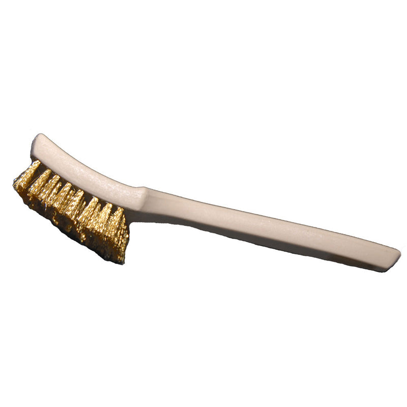 Large brass bristle tire brush