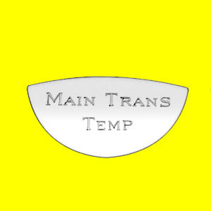 Woody's Kenworth stainless steel gauge emblem