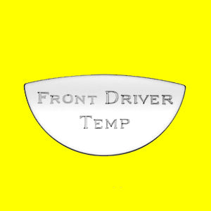 Woody's Kenworth stainless steel gauge emblem