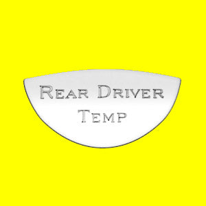 Woody's Kenworth stainless steel gauge emblem