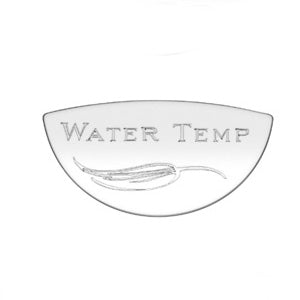 Woody's Kenworth stainless steel gauge emblem