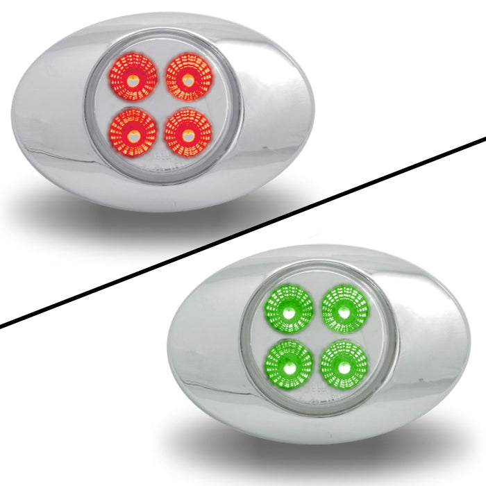 Dual Revolution M3 Red/Green 4 diode LED marker light