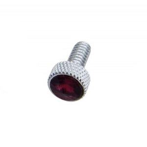 Peterbilt 2001-06 small chrome dash screw w/jewel - SINGLE