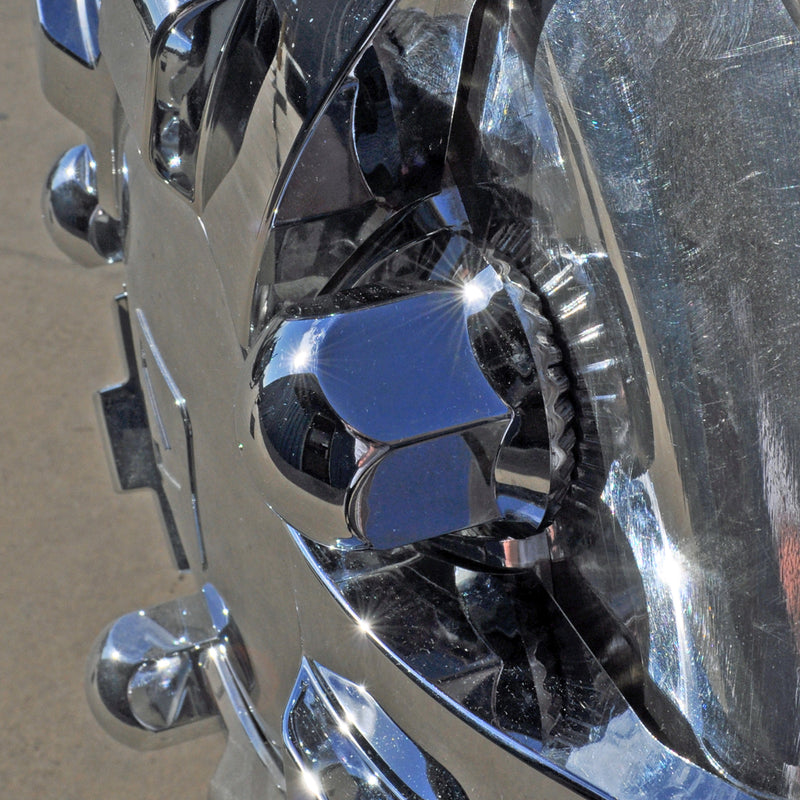 Omega 33mm chrome plastic threaded lugnut cover