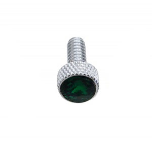 Peterbilt 2001-06 small chrome dash screw w/jewel - SINGLE