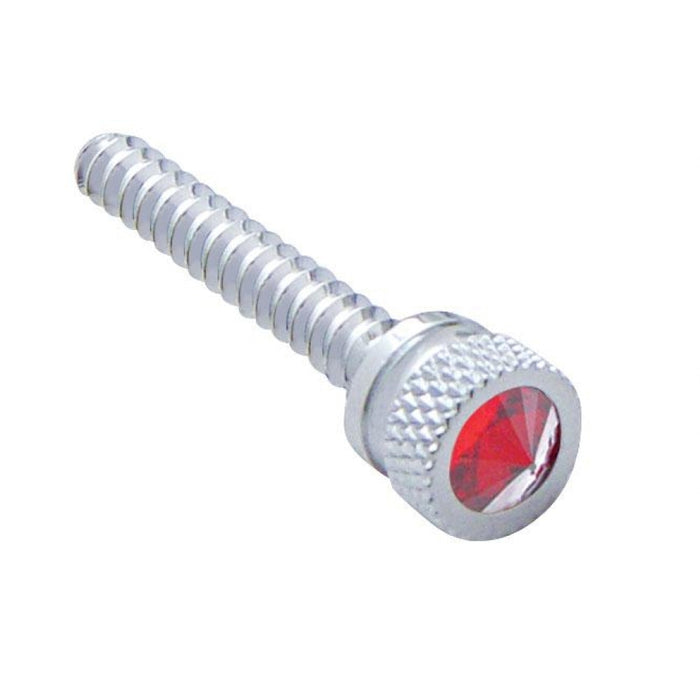Freightliner long chrome dash screw with jewel - PAIR