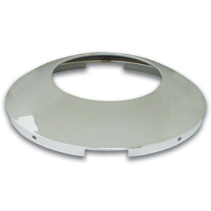 Stainless steel 6 uneven notch front hubcap w/7/16" lip - hubdometer