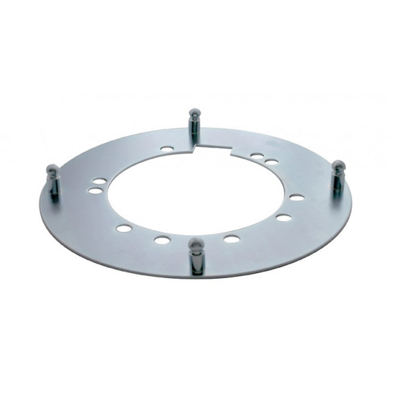 Universal trailer hub cap mounting bracket w/notch
