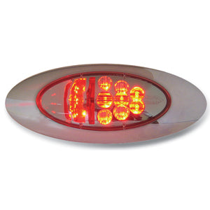Spyder Red y2k LED stop/turn/tail light - CLEAR lens