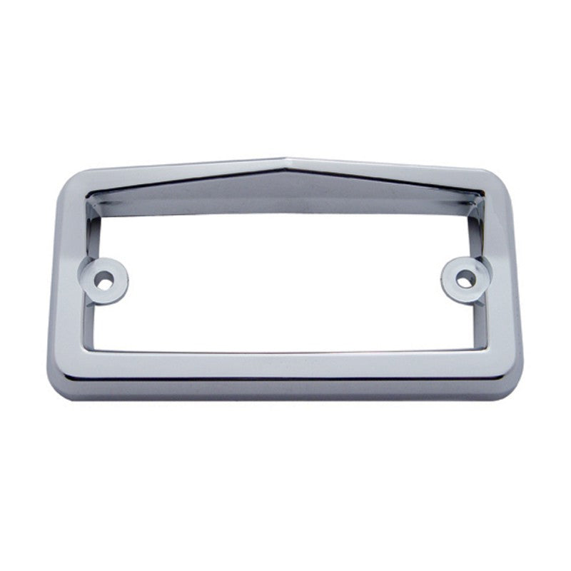 Freightliner chrome plastic sunvisor clearance light bezel w/visor