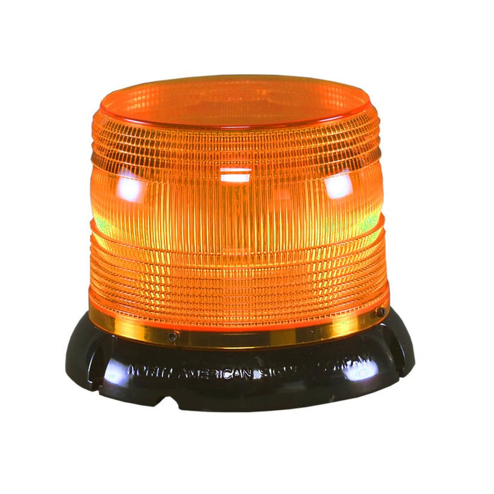 Amber 5" LED beacon strobe light - bolt mount