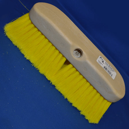 10" yellow soft bristle angled truck wash brush