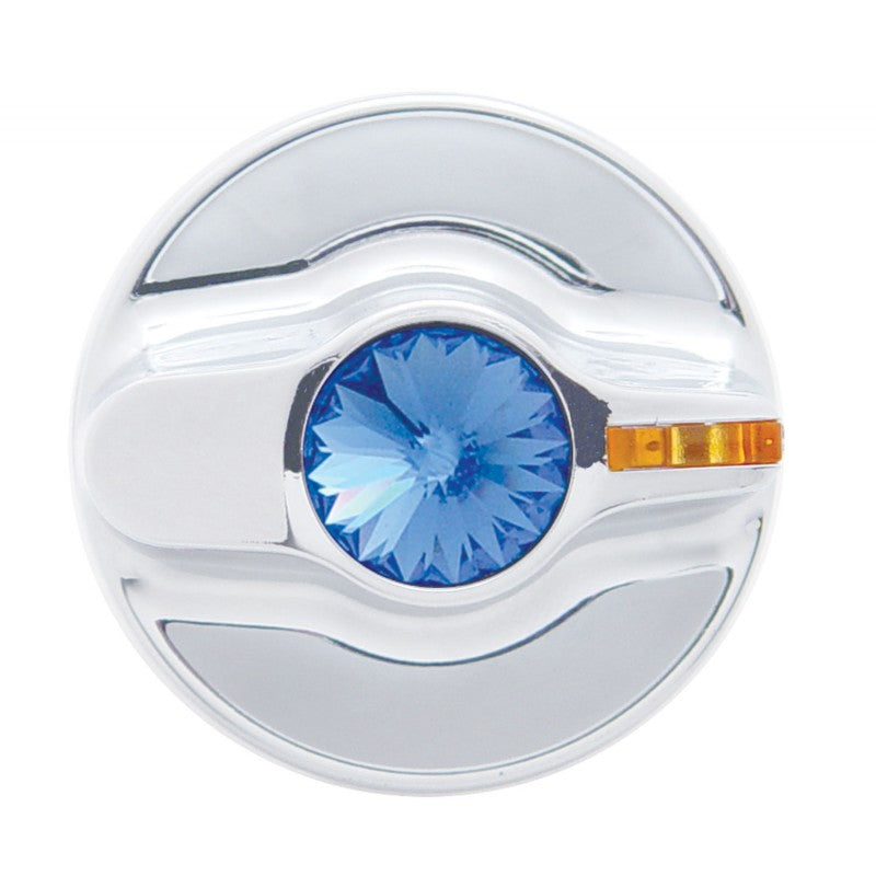 Kenworth 2002-2005 chrome plastic air conditioner/heater knob with jewel