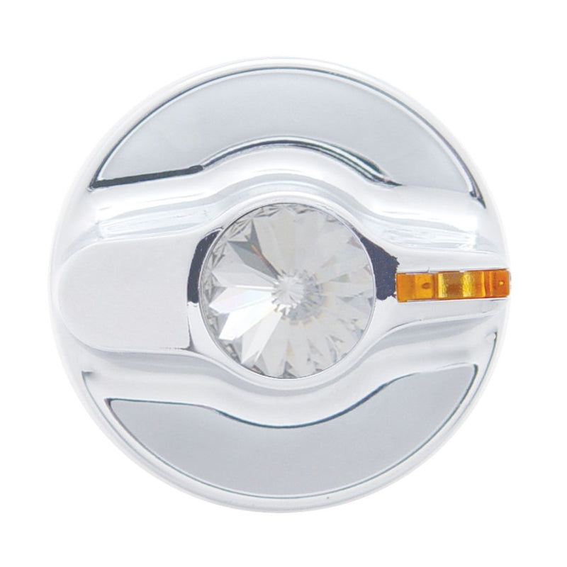 Kenworth 2002-2005 chrome plastic air conditioner/heater knob with jewel