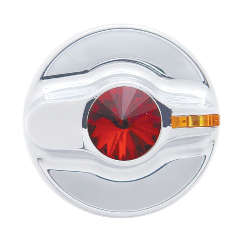 Kenworth 2002-2005 chrome plastic air conditioner/heater knob with jewel
