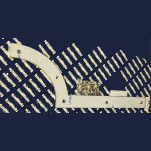 Freightliner Classic stainless steel side step mudflap trim - PAIR