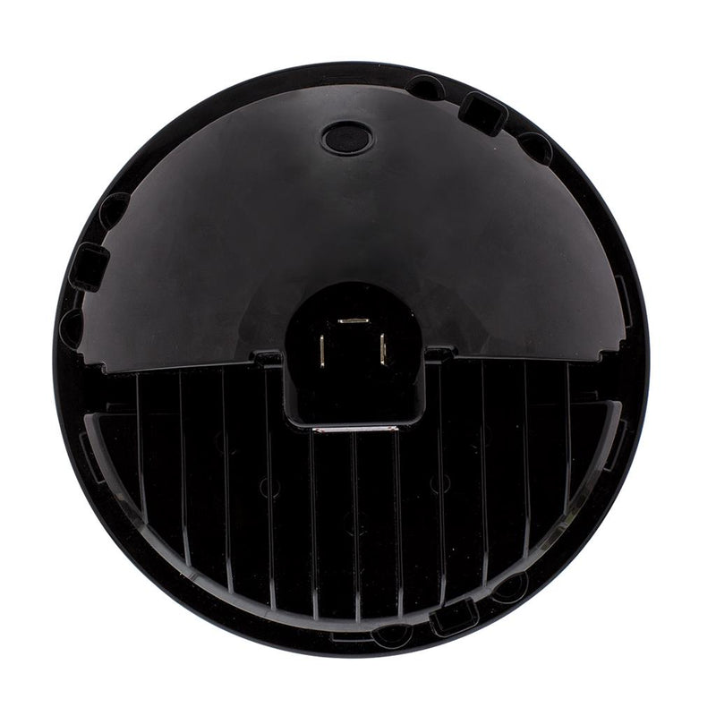 7" diameter single round LED headlight w/high-powered diodes