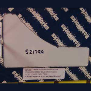 Western Star Constellation stainless steel driver's side right lower dash trim