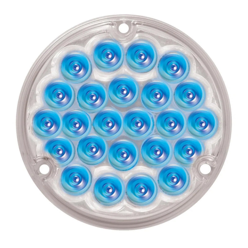 Pearl 4" LED sleeper load light w/1156 plug - Blue - CLEAR LENS