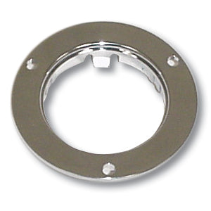 2" round chrome plastic light mounting flange/holding rim