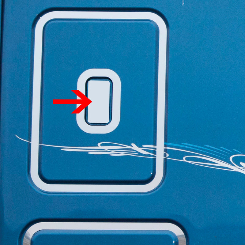 Freightliner Cascadia stainless steel sleeper vent cover