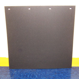 24" x 24" black poly rubber blend mudflap