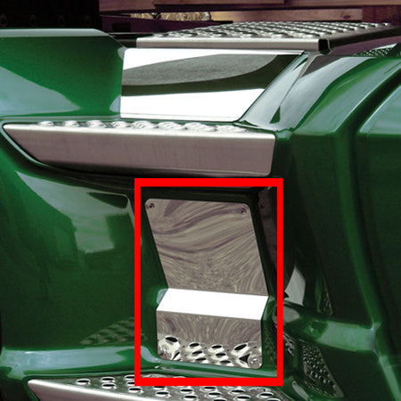 Kenworth T660/T680/T700 stainless steel back step trim - lower panel