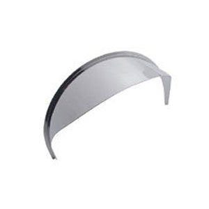 5.75" diameter dual round headlight stainless steel visor