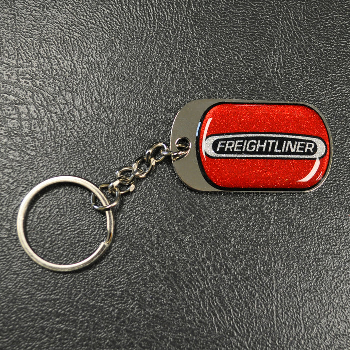 Freightliner red logo key chain
