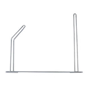 24" x 18" chrome angled anti-sail mudflap bracket