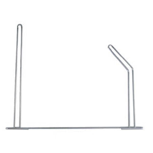 24" x 18" chrome angled anti-sail mudflap bracket