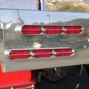 Double JJ cast aluminum 3 light grill medium w/bolts