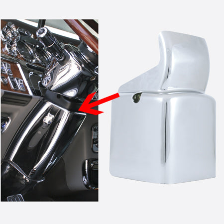 Peterbilt 386/389 chrome plastic mid-center steering column cover