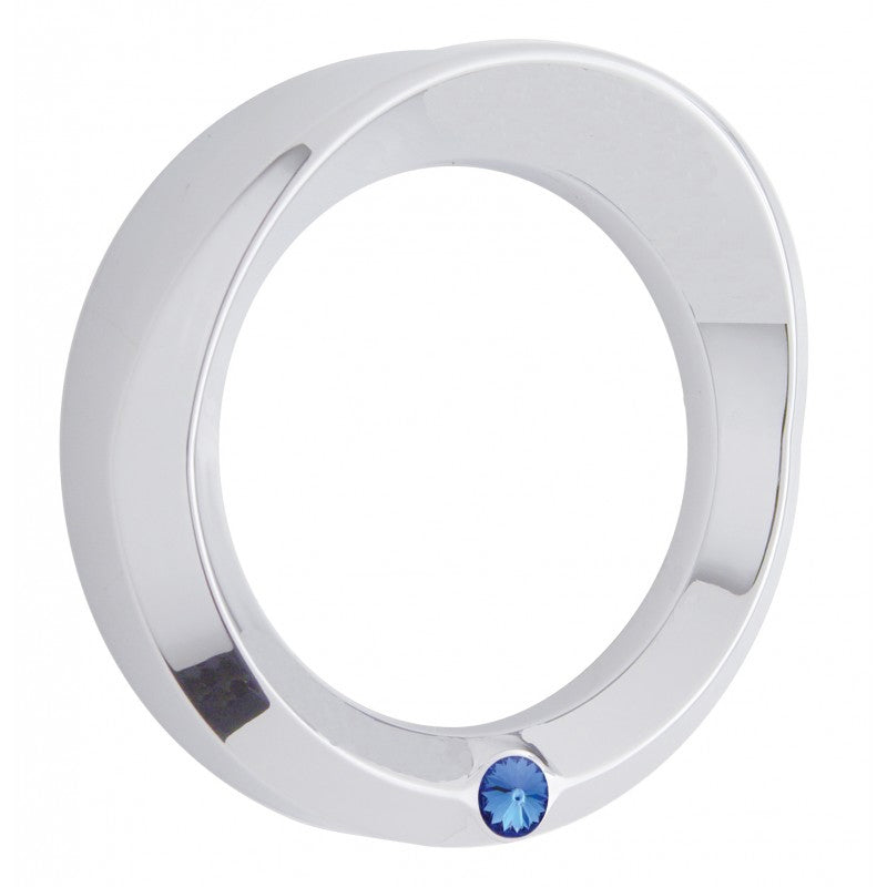 Kenworth -2005 speedometer/tachometer chrome plastic gauge bezel w/jewel