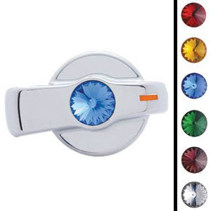 Freightliner Century 2002-2010 chrome plastic air conditioner/heater knob with jewel - SINGLE