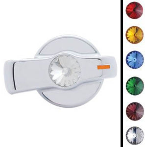 Freightliner Century 2002-2010 chrome plastic air conditioner/heater knob with jewel - SINGLE