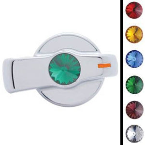 Freightliner Century 2002-2010 chrome plastic air conditioner/heater knob with jewel - SINGLE
