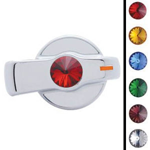 Freightliner Century 2002-2010 chrome plastic air conditioner/heater knob with jewel - SINGLE