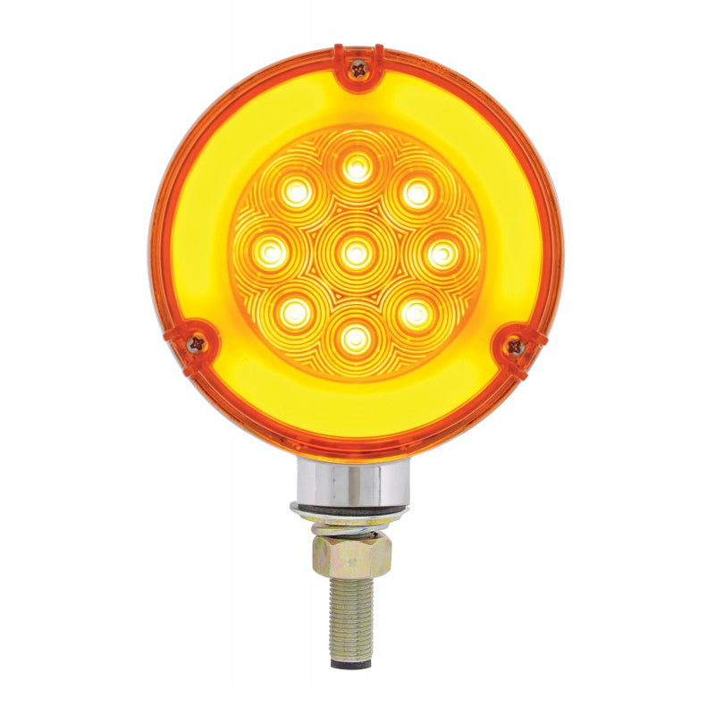 "Halo" Amber/Red 54 diode LED pedestal turn signal light